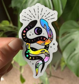 Holographic Snake Vinyl Sticker Mystical Witchy