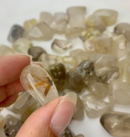 Golden Rutilated Quartz | Tumbled |  15-25mm | Brazil Golden Rutilated Quartz | Tumbled |  15-25mm | Brazil
