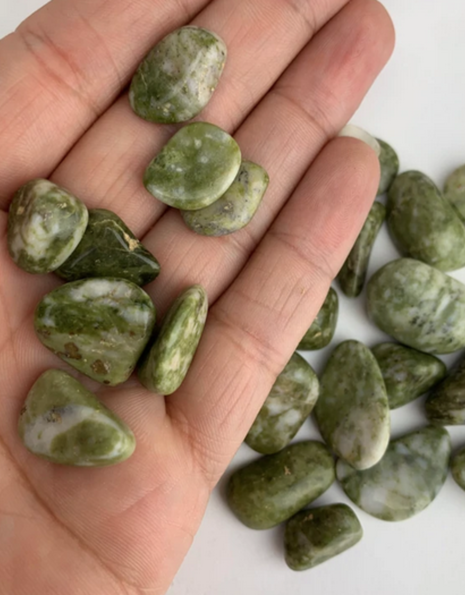 Snowflake Epidote | Tumbled | South Africa