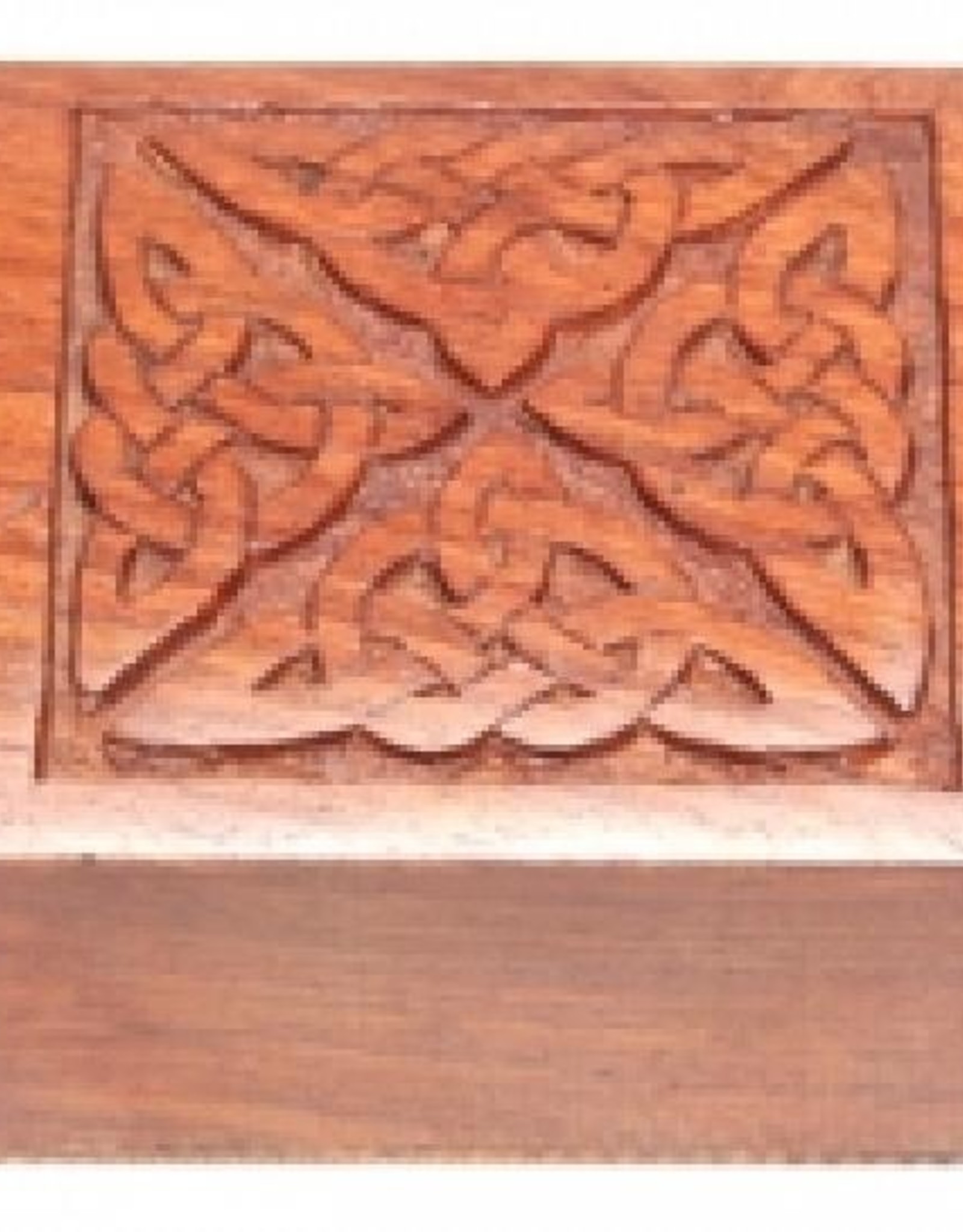 New Age Imports, Inc. Celtic Carved Wood Box 4x6"