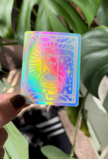 Tarot Card - Oil Slick Holographic - Vinyl Waterproof Sticker
