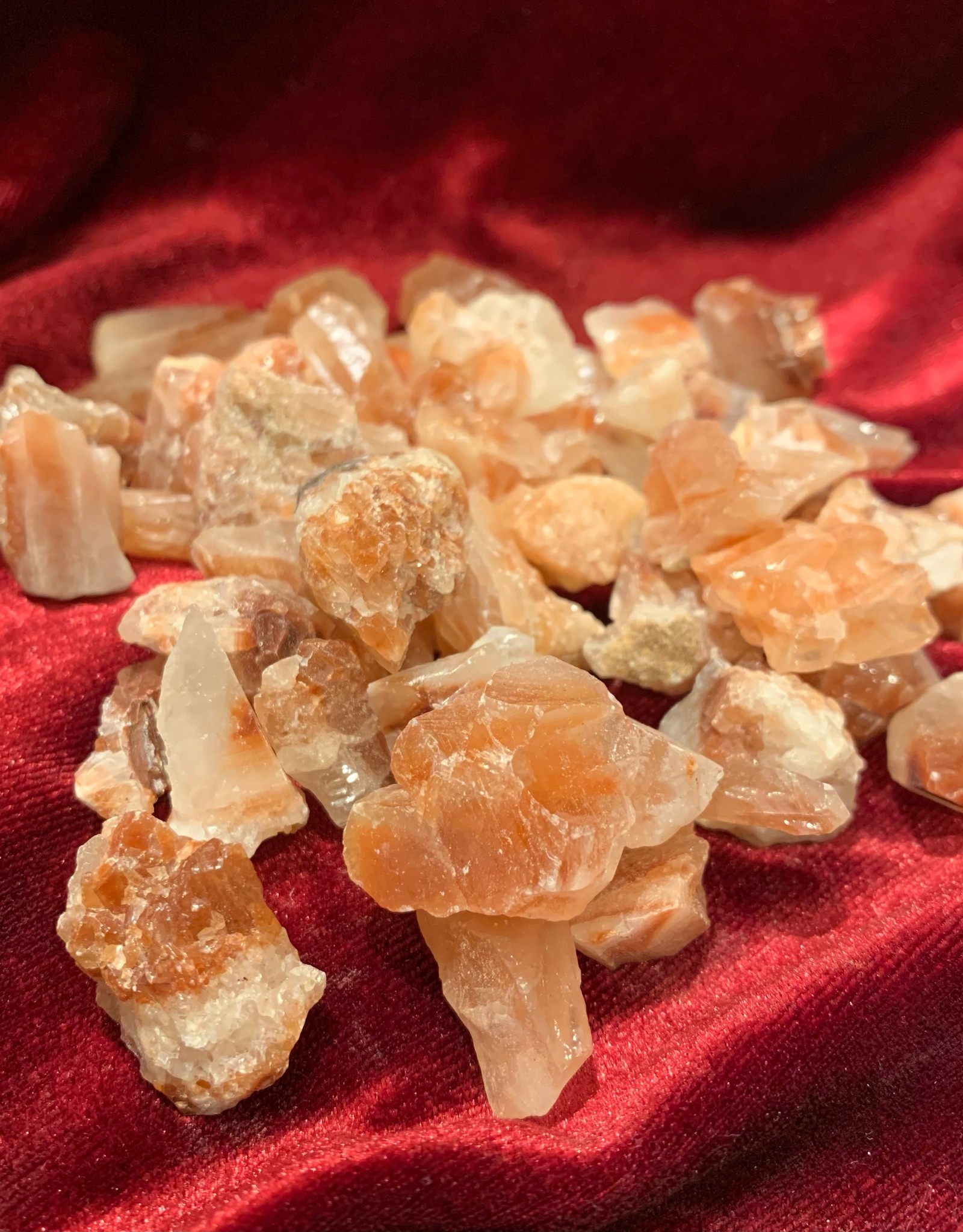 Red Calcite Rough | 15-35MM | Mexico
