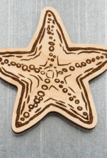 Steamer Lane Design *Starfish Wood Magnet