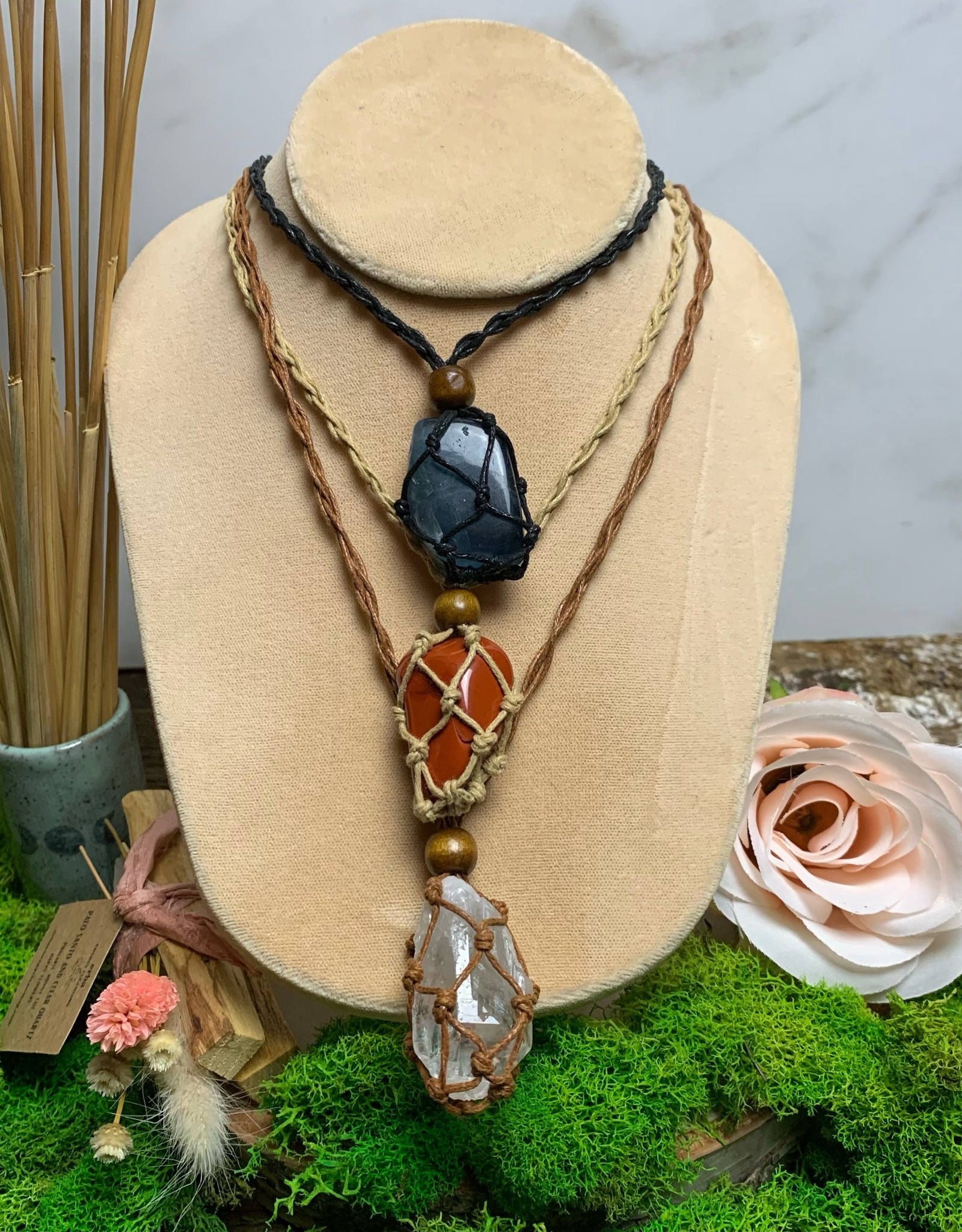 Amazon Hand Woven Crystal Necklace
