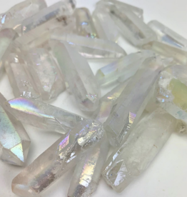 Angel Aura Rough Point | 30-50MM | Heat Treated Quartz