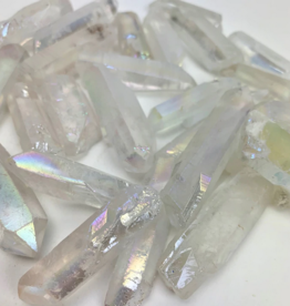 Angel Aura | Rough Point | Heat Treated Quartz | 30-50mm