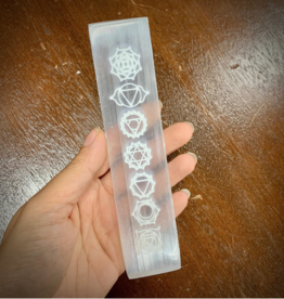 Pelham Grayson Selenite Chakra Plate 20cm