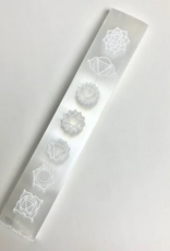 Selenite Chakra Crystal Charging Plate | 20cm