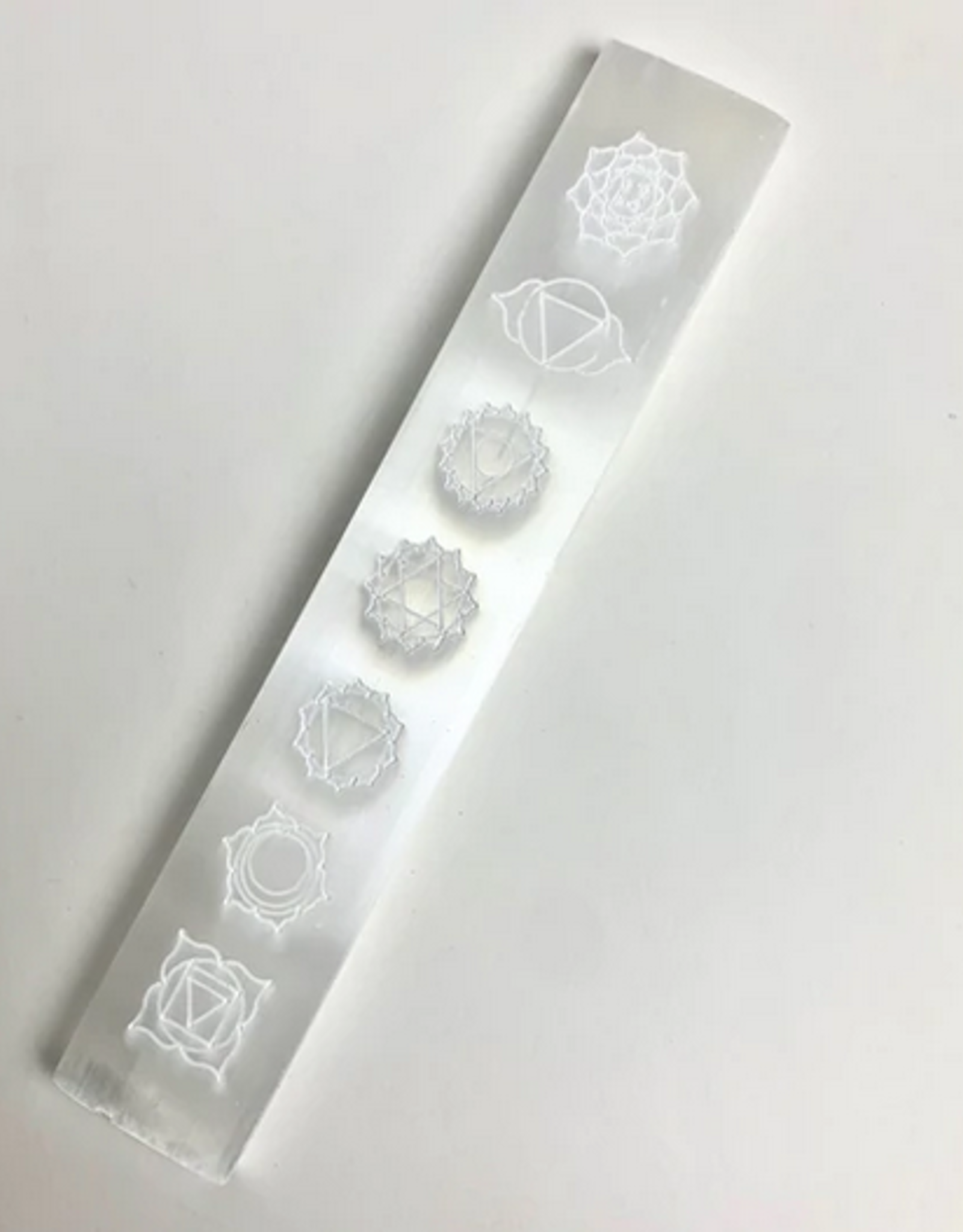 Selenite Chakra Crystal Charging Plate | 20cm