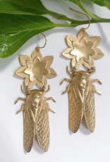 *Cicada Earrings - Brass