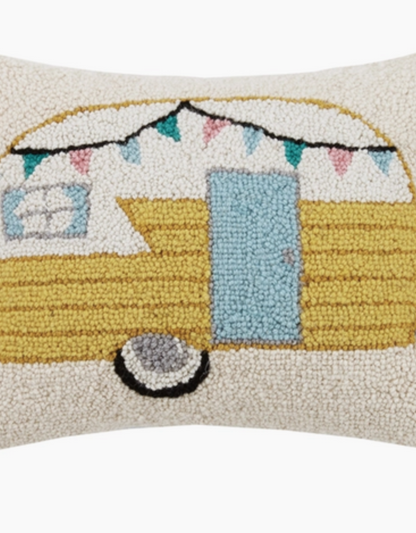 Vintage Camper Hook Pillow