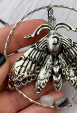 *Silver Luna Moth Necklace