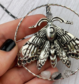 *Silver Luna Moth Necklace