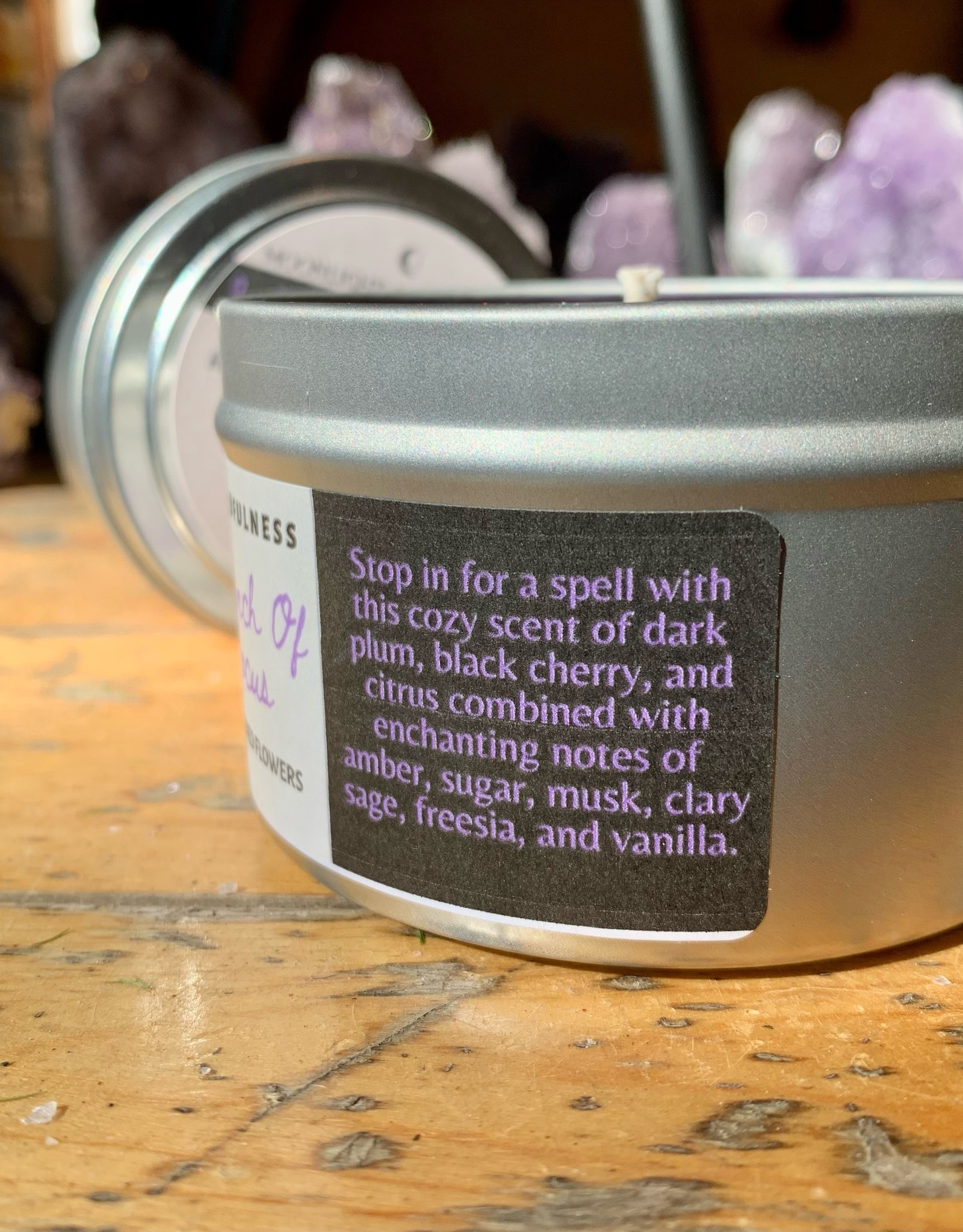 Moonlight and Minfulness Just a Bunch of Hocus Pocus 4oz Candle