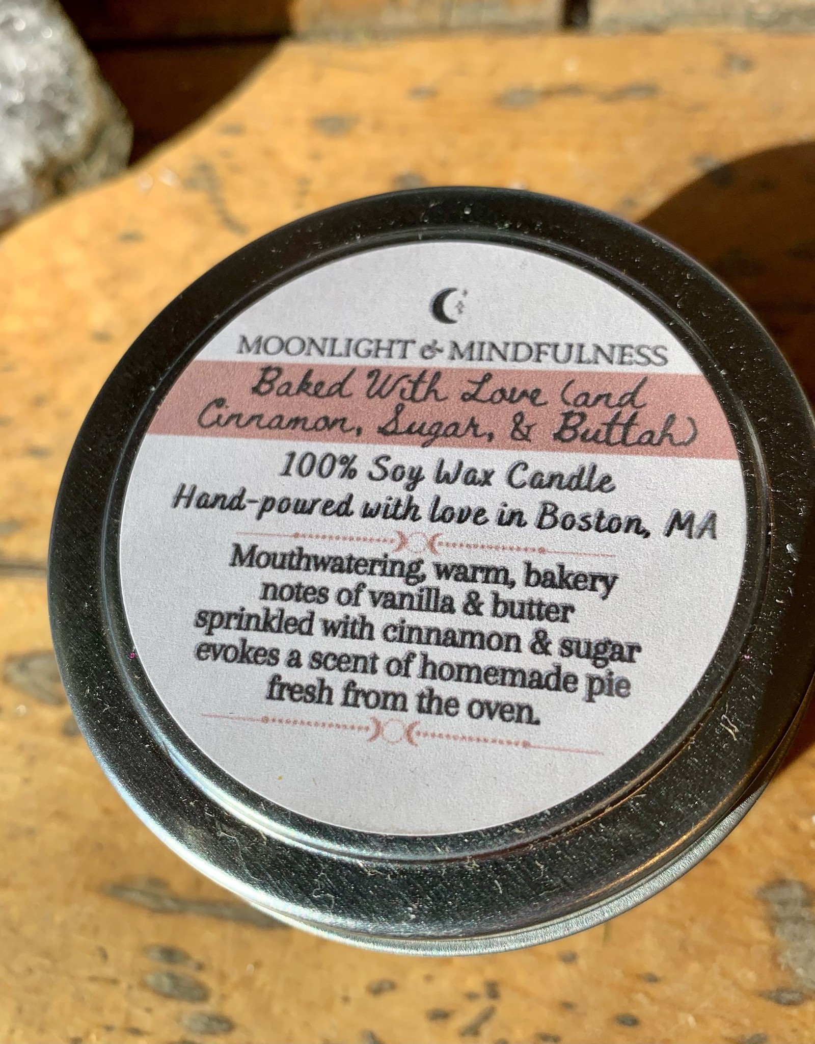 Moonlight and Mindfulness Baked With Love 4oz Candle (Fall)