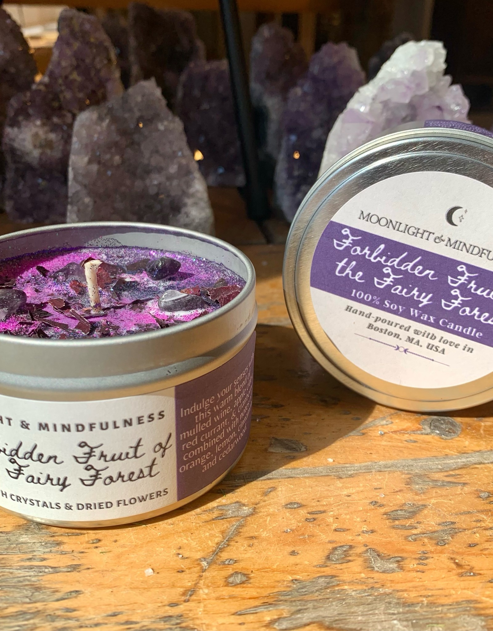 Moonlight and Mindfulness Forbidden Fruit of the Fairy Forest 8oz Candle