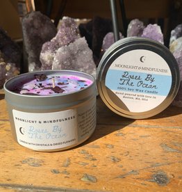 Moonlight and Minfulness Roses by the Ocean 8oz Candle