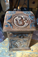 New Age Imports, Inc. Om Carved Herb Chest