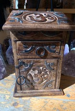 New Age Imports, Inc. Om Carved Herb Chest