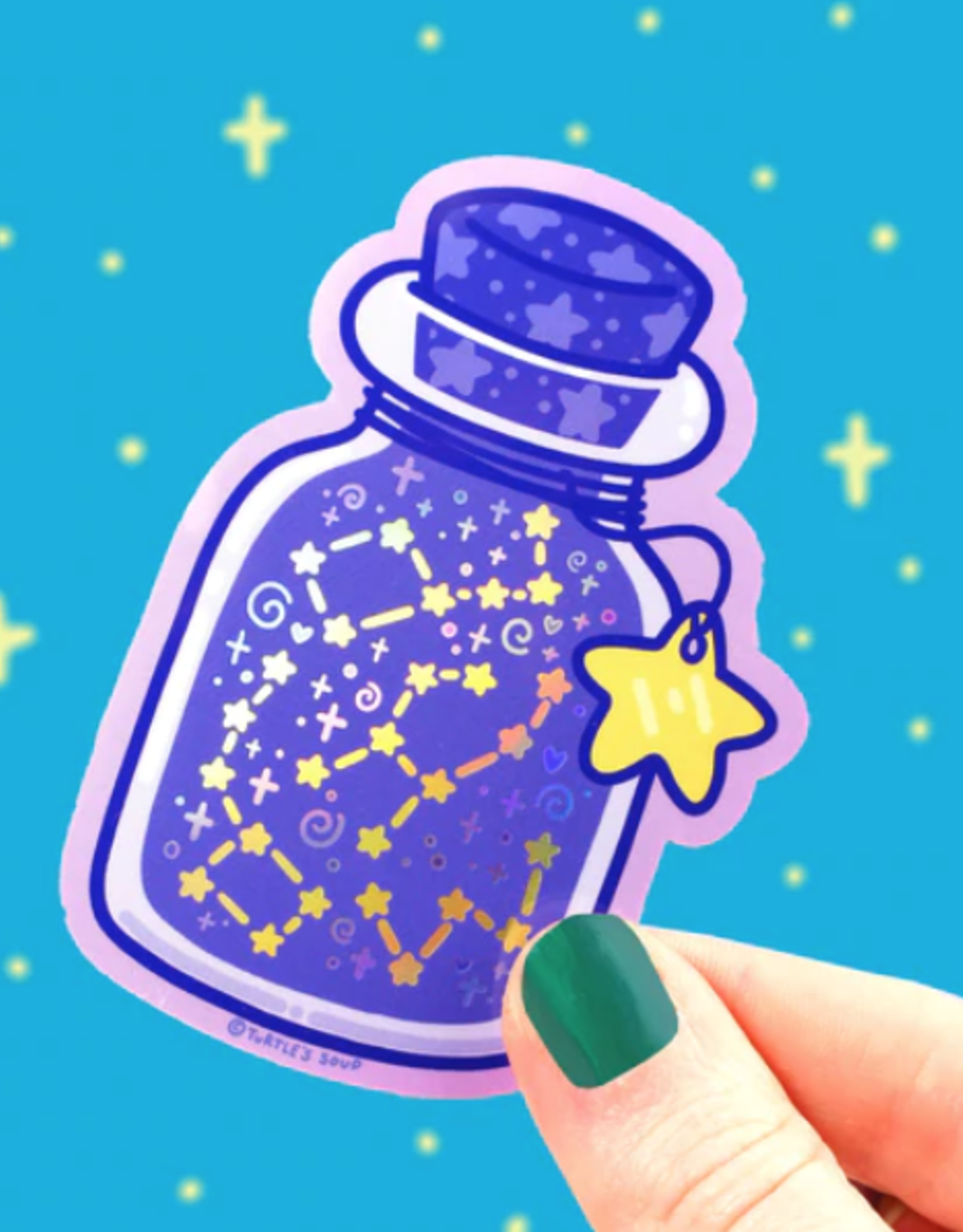 Bottle of Stars Sticker