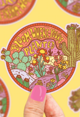 Turtle's Soup Bloom Where You're Planted Sticker