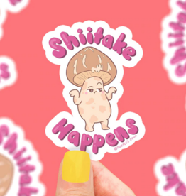 Shiitake Happens Sticker