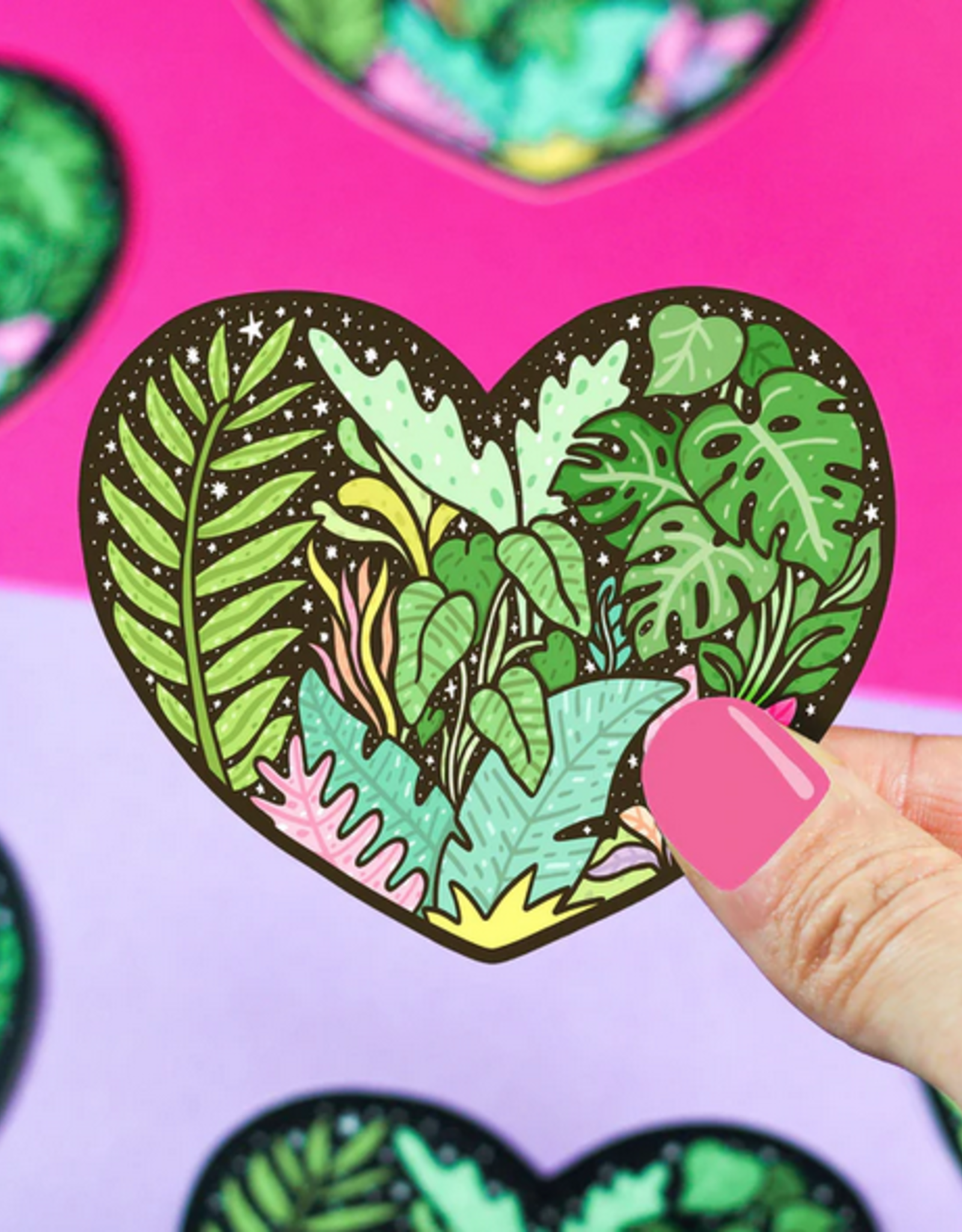 Turtle's Soup Tropical Heart Sticker