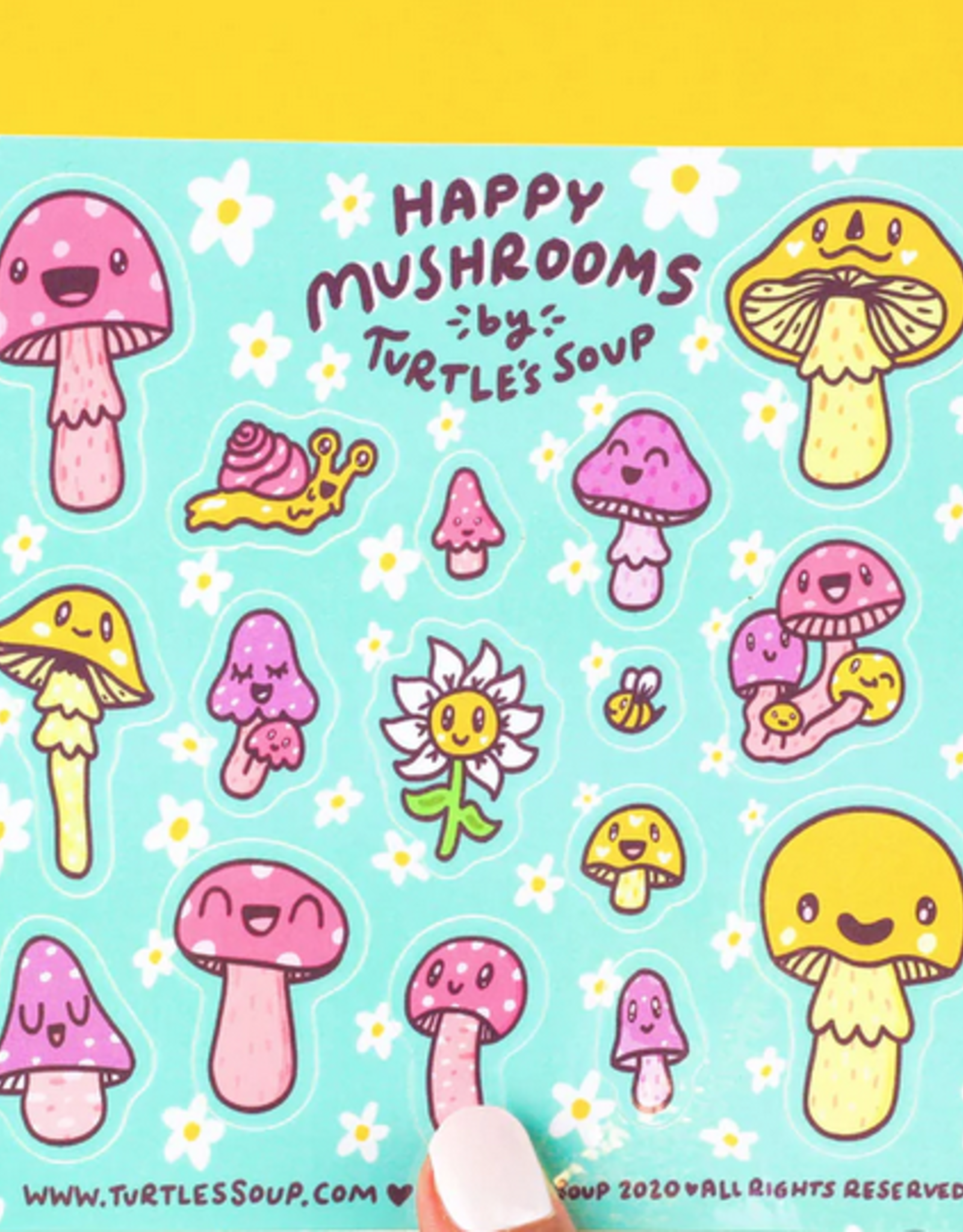 Happy Mushroom Sticker Sheet