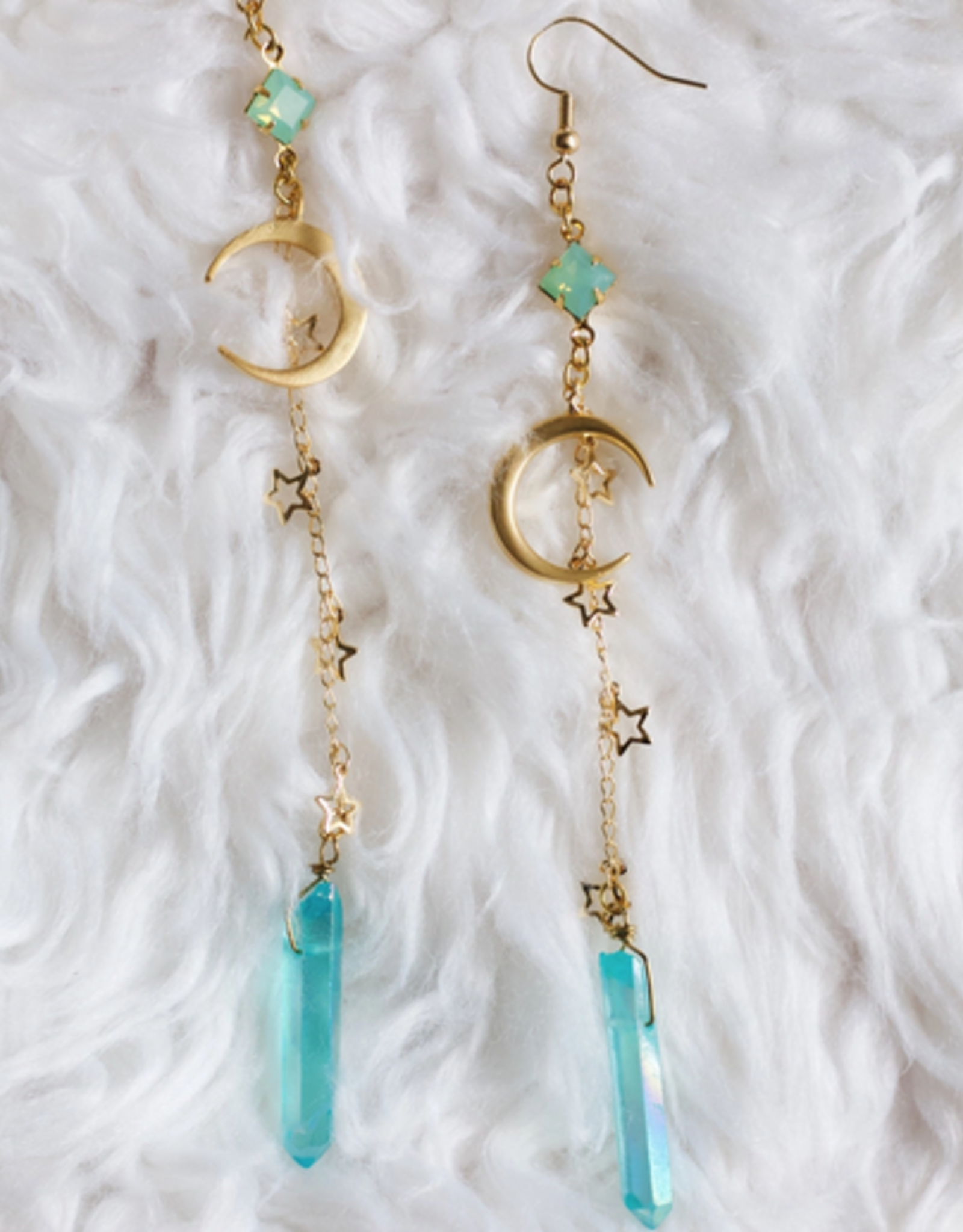 Bohindie Stream Light the Sea Earrings Turquoise