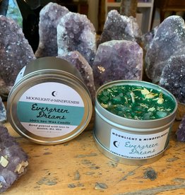 Moonlight and Mindfulness Evergreen 8oz Candle