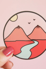 Boob Mountains Vinyl Sticker