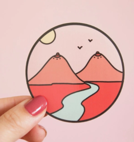 Boob Mountains Vinyl Sticker