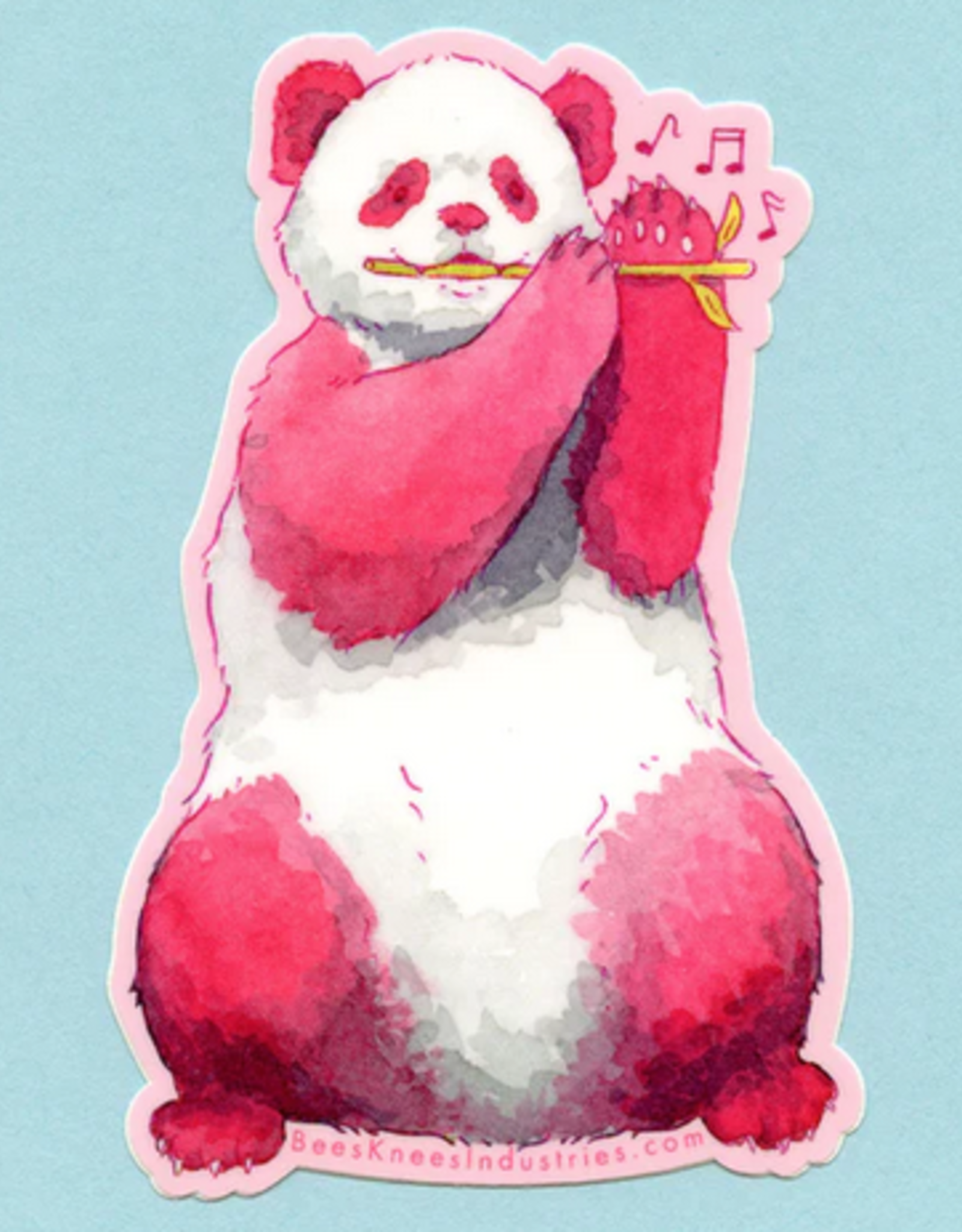 Panda Flute Sticker