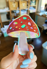 Jess Weymouth Holo Mushroom Sticker