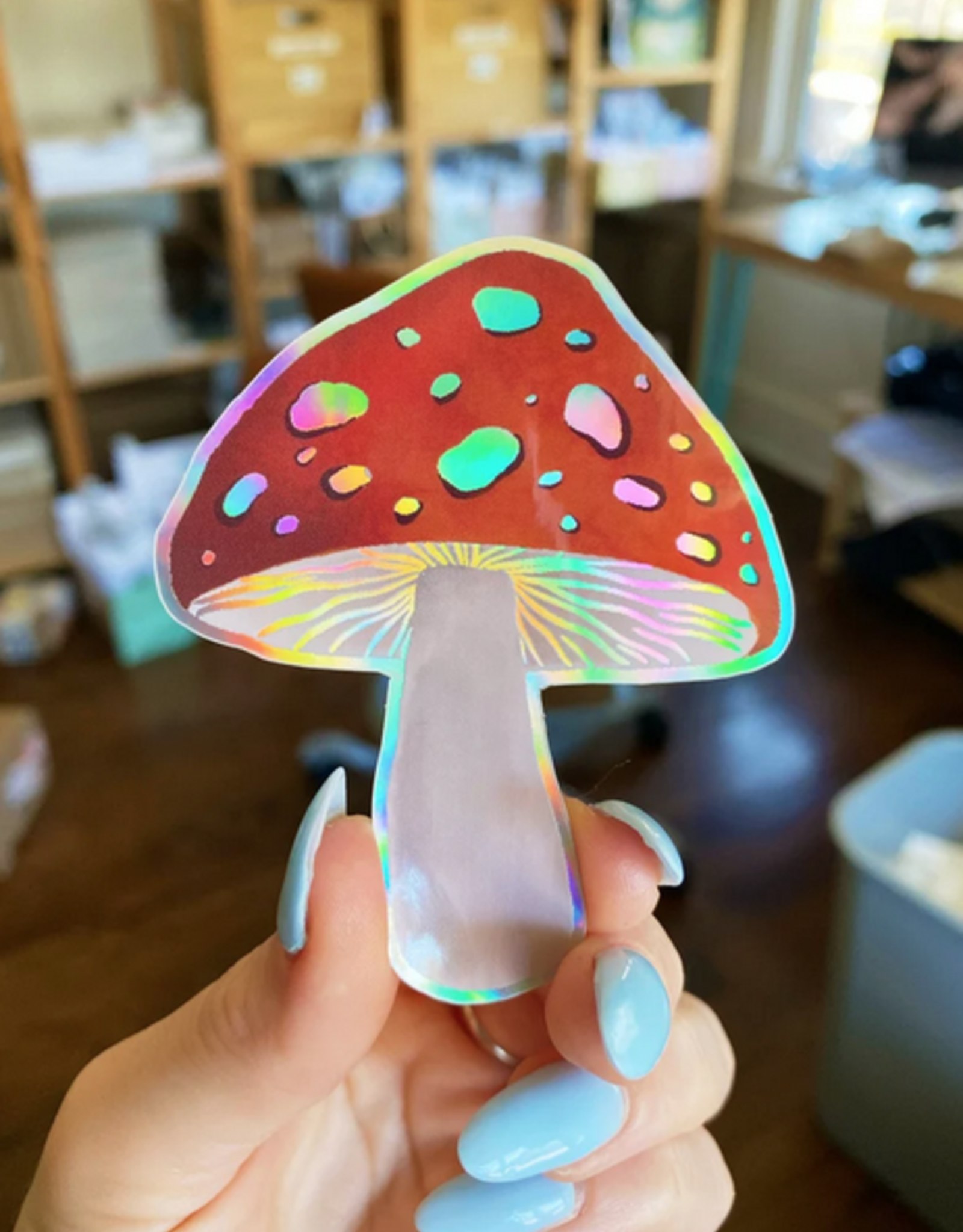 Holo Mushroom Sticker
