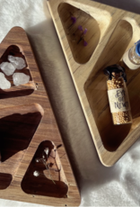 *Wooden Triangle Organization Tray