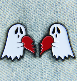 Boobs: Funny Ghost Goth Fashion Halloween Enamel Pin