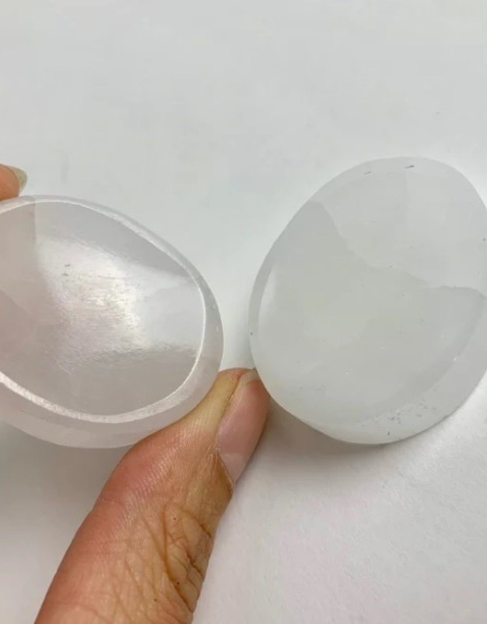 Selenite Worry Stone | 4cm | Morocco