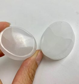 Selenite Worry Stone | 4cm | Morocco