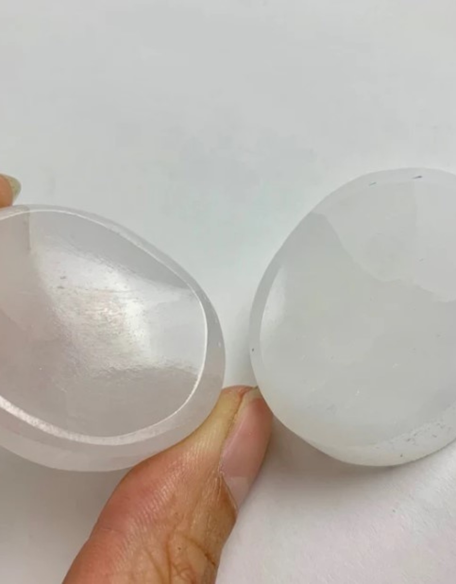 Selenite Worry Stone | 4cm | Morocco