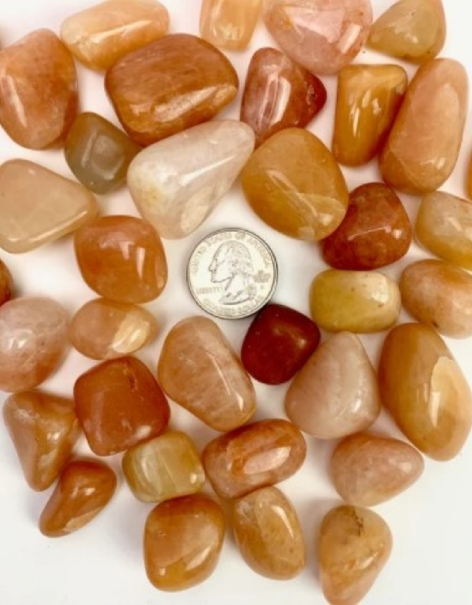 Peach Aventurine Tumbled | 15-25MM | India
