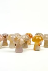 *Mini Magic Mushroom | Flower Agate | 20mm