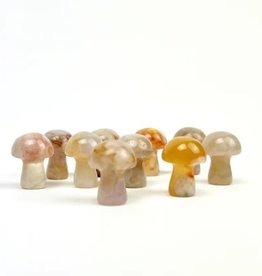 *Mini Magic Mushroom | Flower Agate | 20mm
