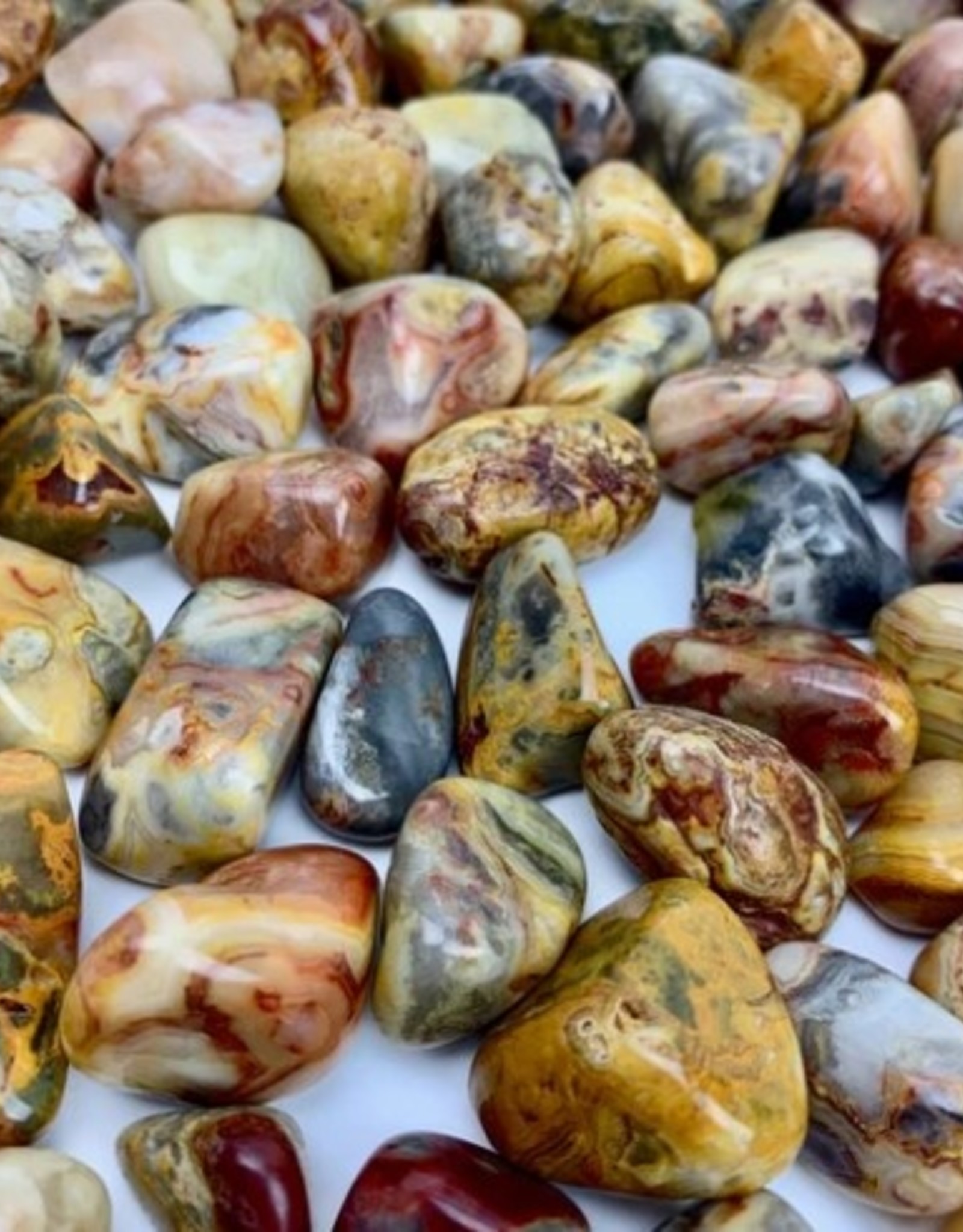 Crazy Lace Agate Tumbled | 10-20MM | Brazil
