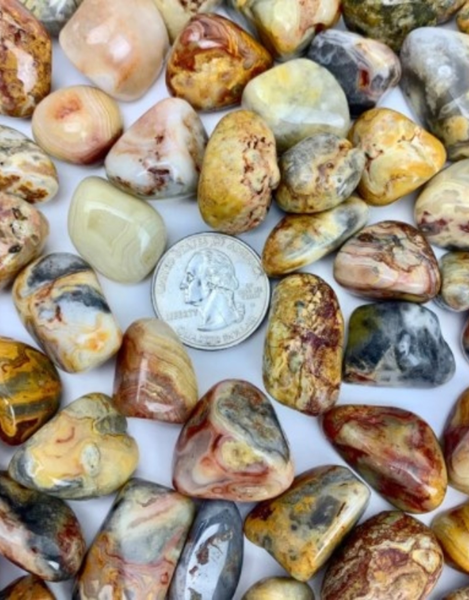 Crazy Lace Agate Tumbled | 10-20MM | Brazil