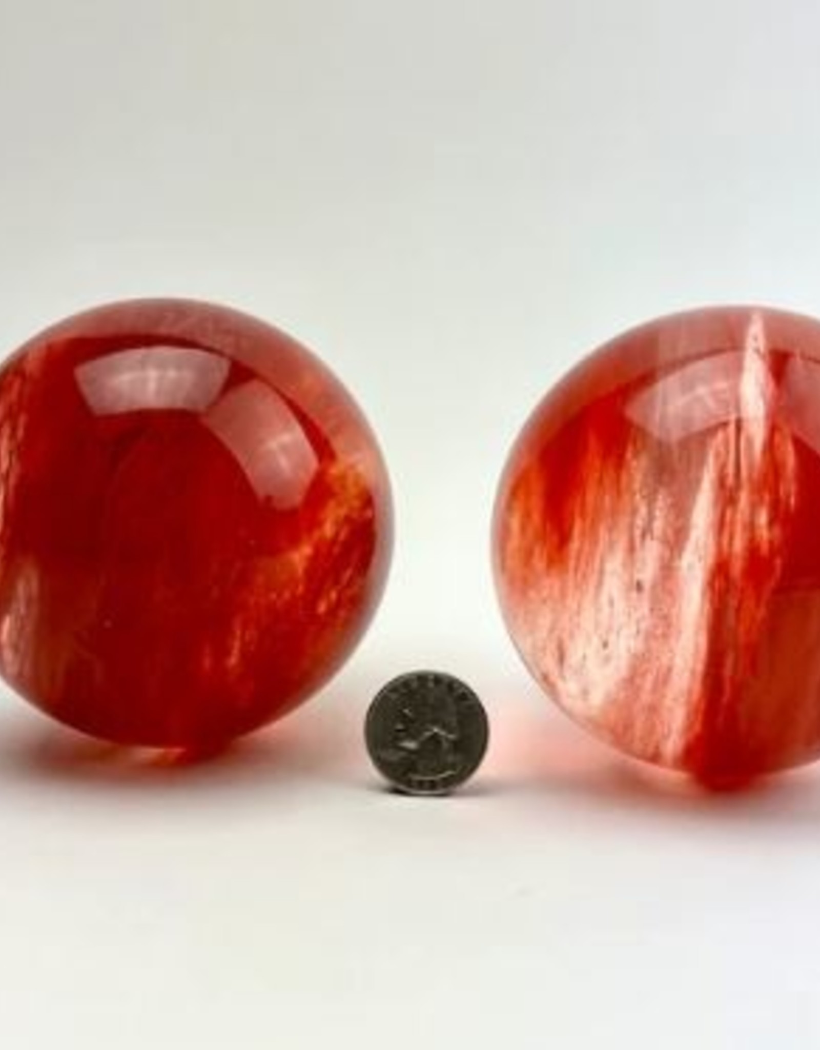 Pelham Grayson Cherry Quartz Sphere: 90-95mm