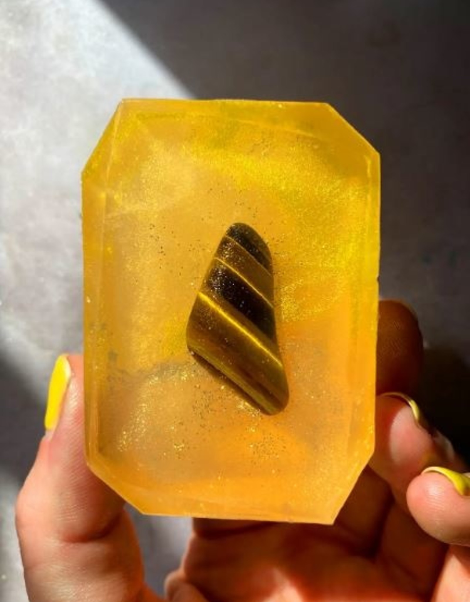 Crystal Infused Bar Soap Attracting Wealth 3oz