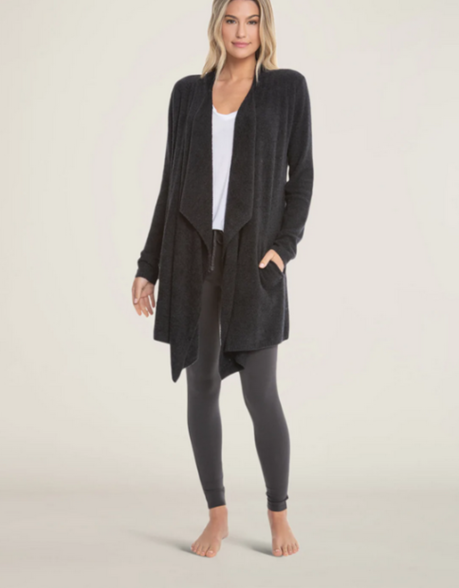 Barefoot Dreams Cozychic Lite Island Wrap BLACK L/XL