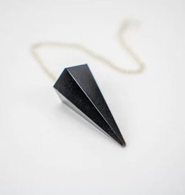 Crystal Pendulum Black Agate