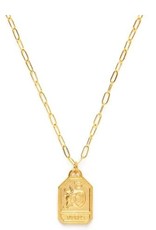 *Amano Studio *Zodiac Medallion Dog Tag Necklace - Taurus